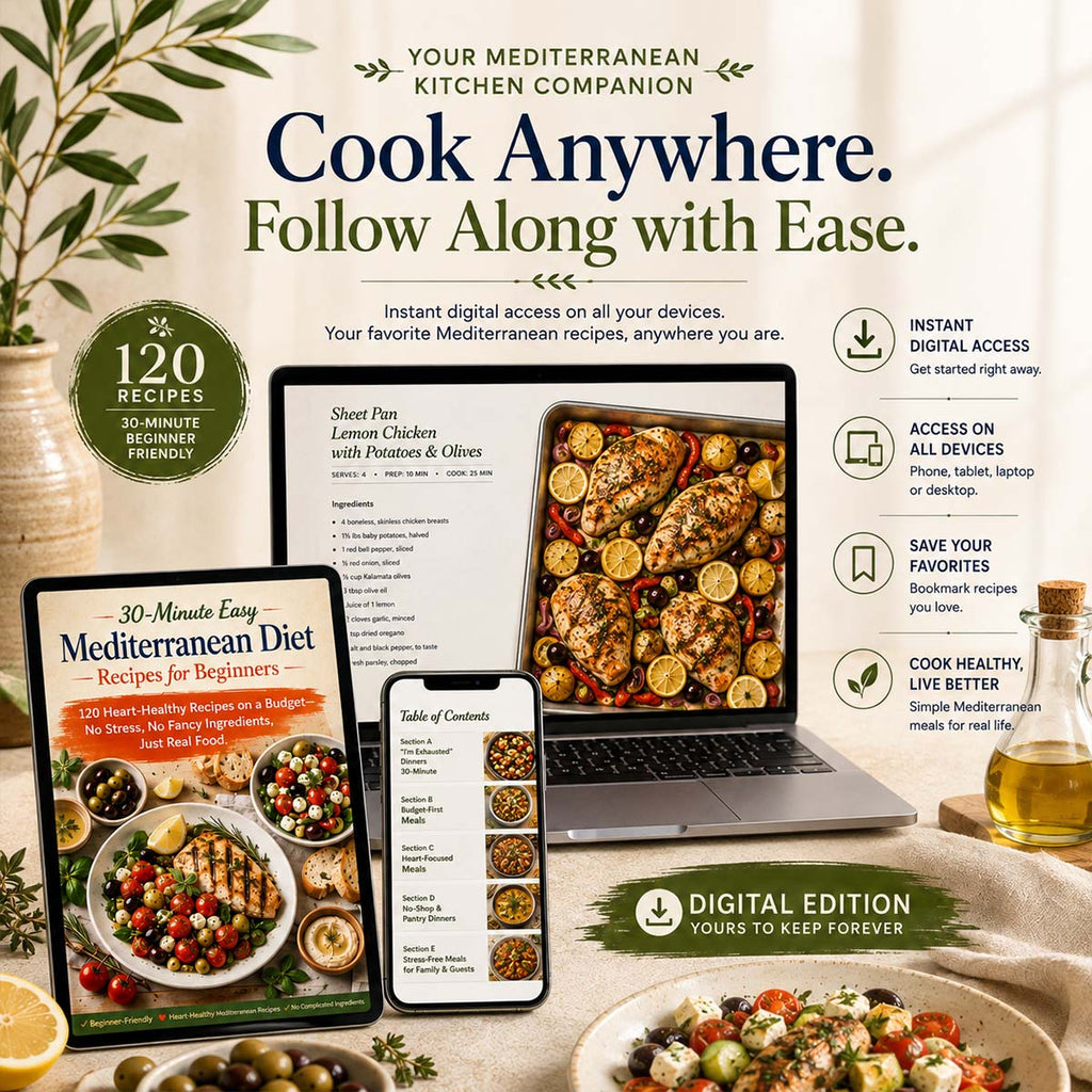 30-Minute Easy Mediterranean Diet Cookbook 120 Beginner-Friendly Recipes