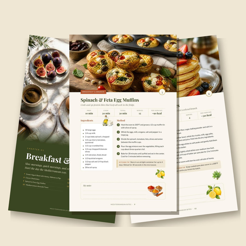The Everyday Mediterranean Kitchen — 50 Simple, Healthy Recipes (Digital Cookbook PDF)