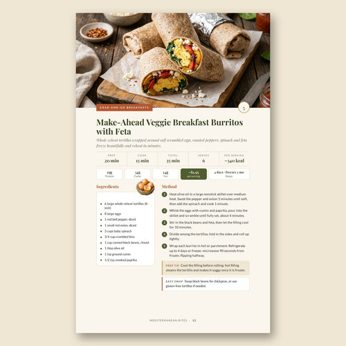 Mediterranean Meal Prep Cookbook for Busy Women – PDF eBook