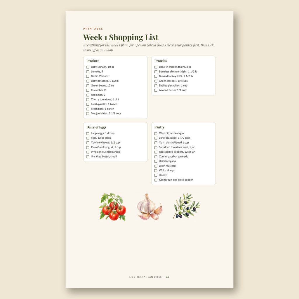 Mediterranean Meal Prep Cookbook for Busy Women – PDF eBook
