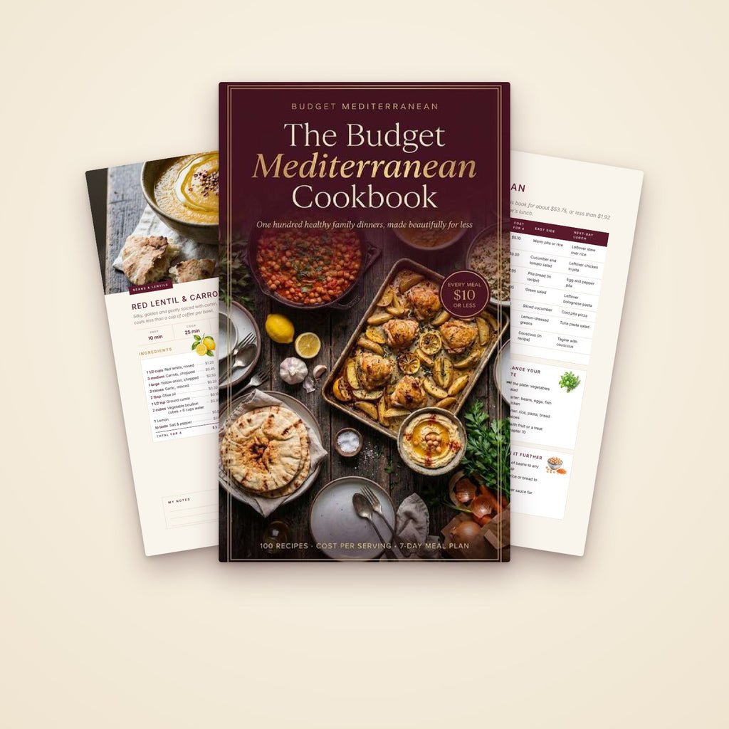 The Budget Mediterranean Cookbook – 100 Family Dinners for $10 or Less (Digital PDF)